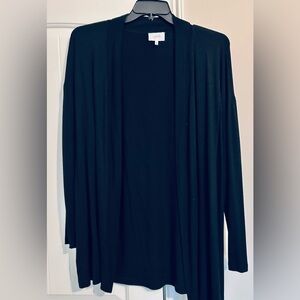Soma Elegant Black Weekend Knit Cardigan
